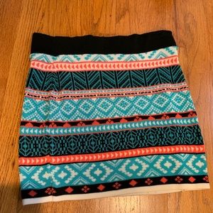 tight patterned skirt